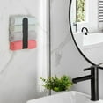 thumbnail image 5 of RUseeN Hand Towel Holder/Hand Towel Bar - Black Face Towel Holder Self Adhesive Towel Ring for Bathroom, Stainless Steel, Black, 5 of 6