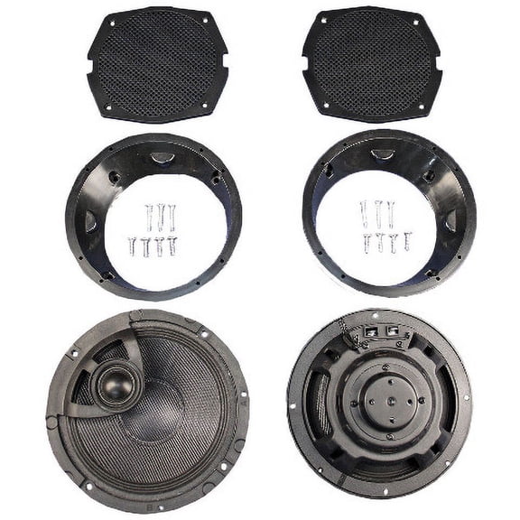 J & M Speaker Kit - Fairing - '98-'13 Flh Hc13-6582Tw-Xrp