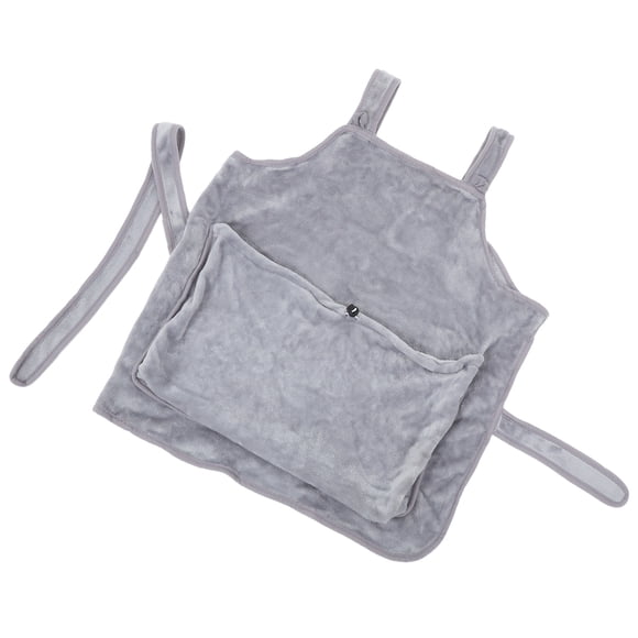 Raindrops Grey Cat Carrier Apron Soft Fabric Pet Sling for Easy Carrying and Cozy Rest
