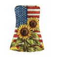 thumbnail image 5 of 4th of July Tube Tops for Women Patriotic Print Pleated Tank Tops American 250th Anniversary Casual Bandeau Sleeveless Tank Tops, 5 of 5