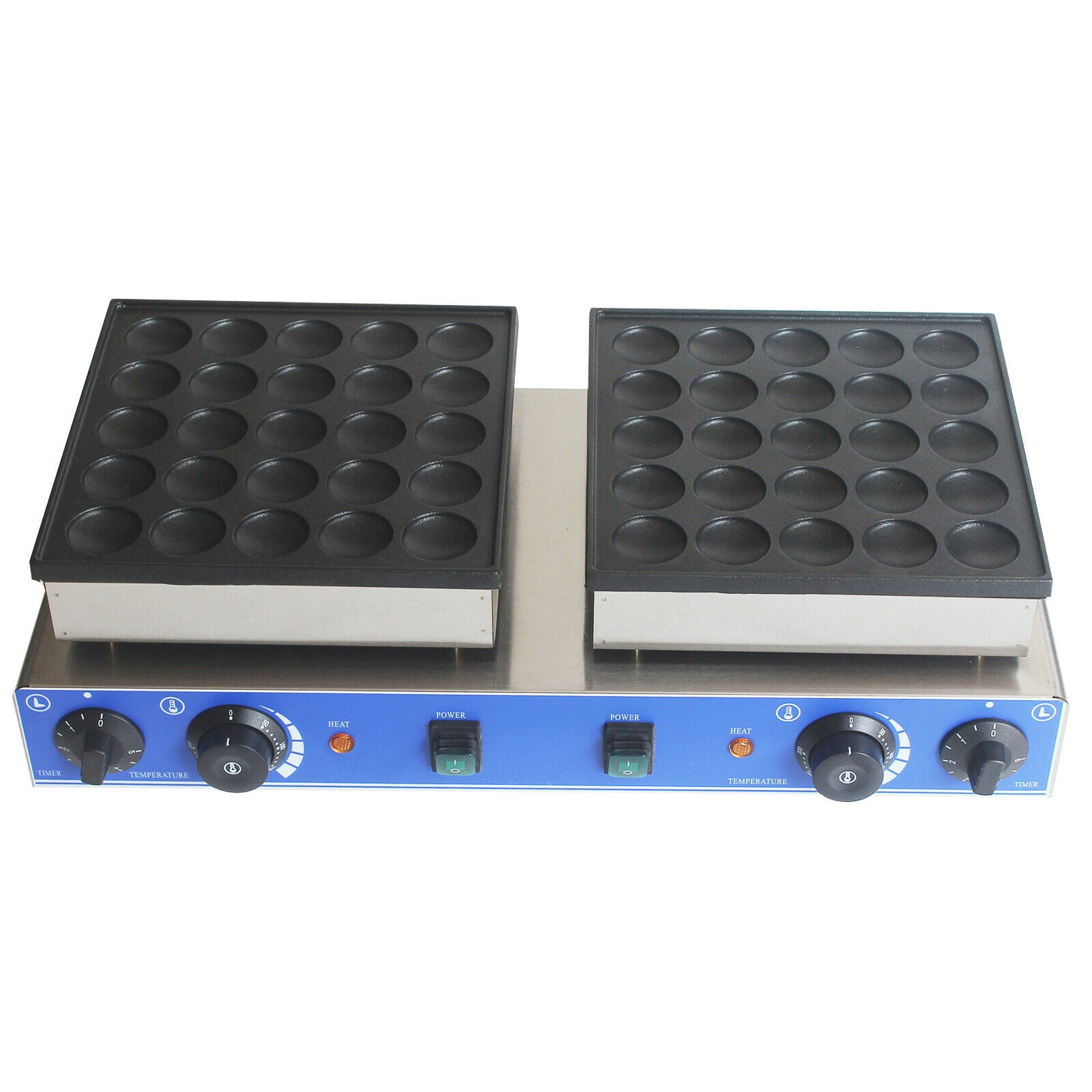 Mini Dutch Pancake Baker 50PCS Commercial Waffle Maker Machine 1.8in Nonstick