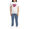 thumbnail image 4 of CafePress - Doctor Nurse Heart Women's Light Pajamas - Women's Short Sleeve Print T-Shirt and Pants Light Cotton Pajama Set, 4 of 7