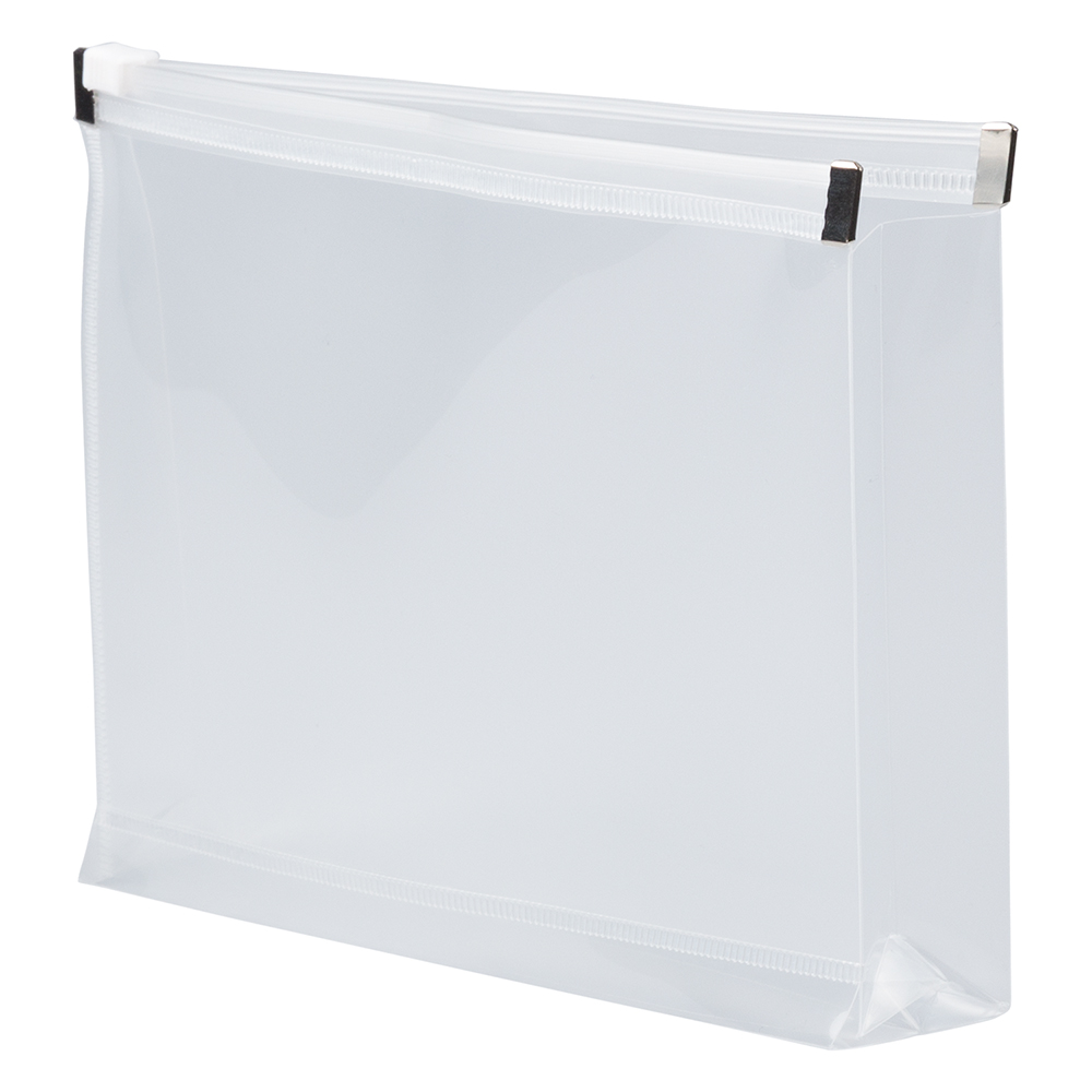 JAM Paper Plastic Envelopes with Zip Closure, Index, 5 1/4 x 8, Clear, 3/Pack