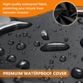 thumbnail image 4 of Cubierta impermeable y cortaviento para bicicleta de carga AKEfit, negra, 4 of 7