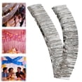 thumbnail image 3 of Colorful Foil Fringe Garland, Hanging Plastic Curtain Party Streamers, Fringe Garland Banner, Ideal for Car Floats, Bridal Showers, Weddings, Birthdays, Halloween, and Christmas,Silver, 3 of 4