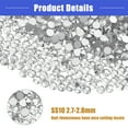 thumbnail image 4 of Vocoste 1 Set Faux Crystal Glass Rhinestones Rhinestones for Nail Art Clear White SS10 2.7-2.8mm 1440 Pcs, 4 of 6