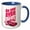 Blue/White, variant on 3drose, Do You Even Drift Cool Drifting Race Car Racing Smoke, 11oz Two-tone Red Mug
