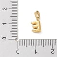 thumbnail image 3 of 5pcs 316L Surgical Stainless Steel Charms Letter Charm Golden Letter E 10x6x2.5mm Hole: 2.5x4.5mm, 3 of 3