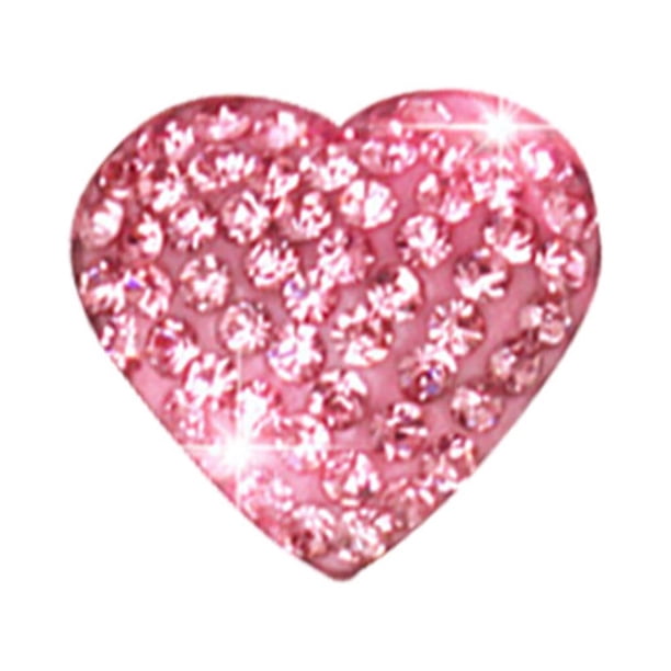 Scienceny 6 piezas de pegatinas brillantes en forma de corazón brillante decoración de diamantes de imitación rosa Automoción decorativa y accesorios rosado Scienceny VI014323-02