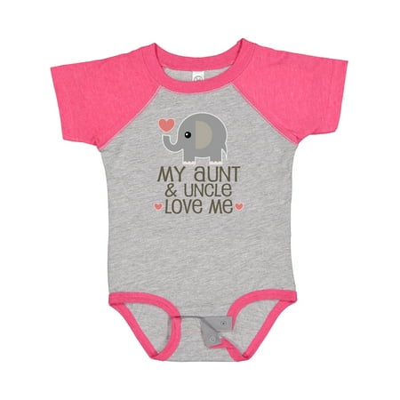 

Inktastic Aunt and Uncle Love Me Nephew Gift Baby Boy or Baby Girl Bodysuit