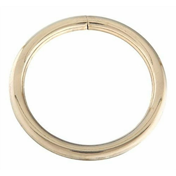 Campbell Chain & Fittings T7661152 Welded Steel Ring, Nickel Plated, 2", Tagged Pack of 10