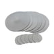 thumbnail image 1 of Manteles individuales redondos Billuyoard 12 piezas gris-plata diseño grueso, 1 of 6