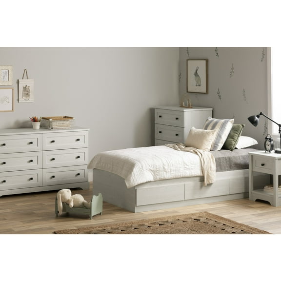 South Shore Hazen, Farmhouse Dresser, White