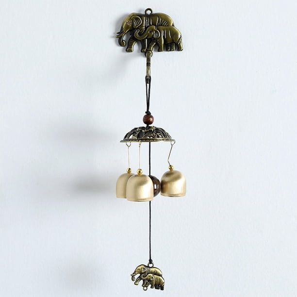 Campanas de viento vintage Cola, campana de puerta manual para colgar en la pared, Estilo doble