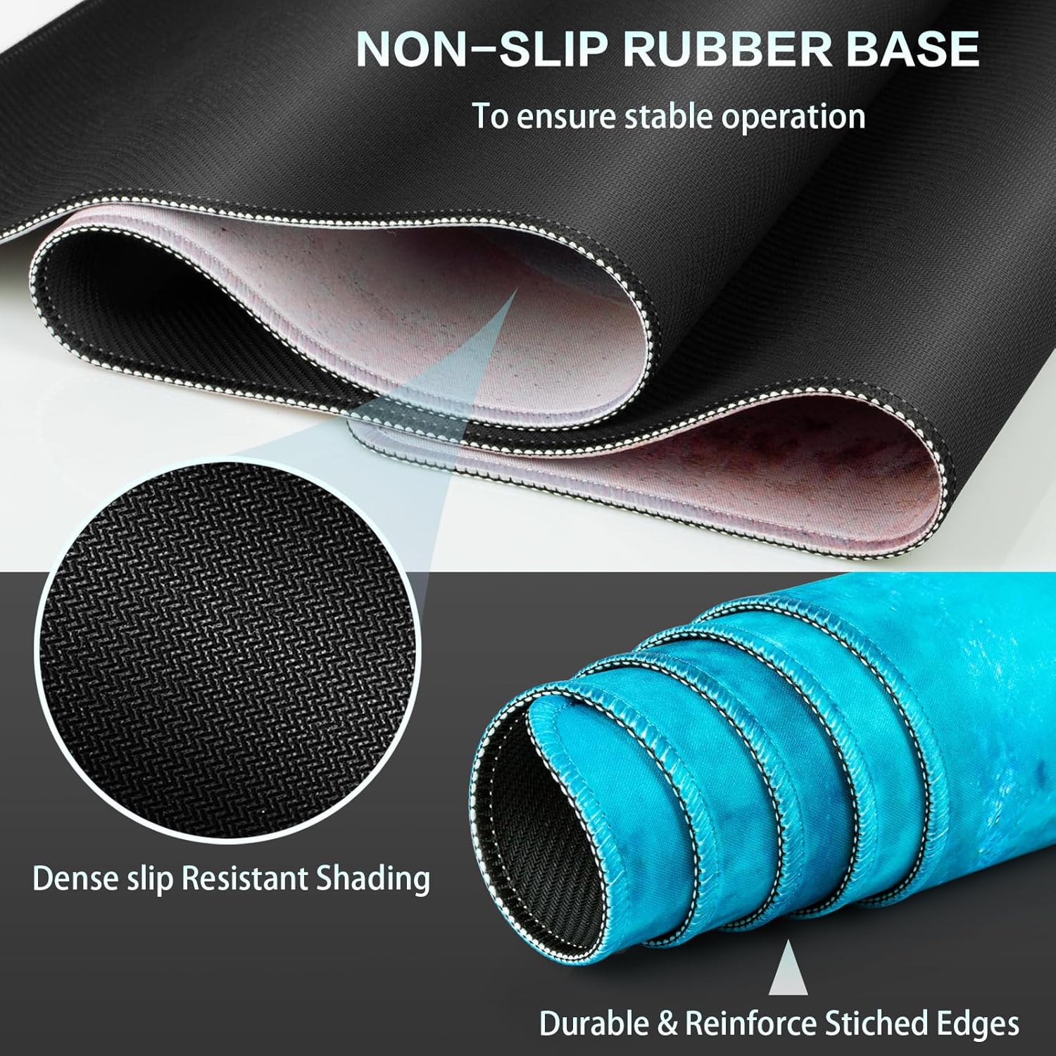 Gaming Mouse Pad, Large Extended Mouse Pad Big Computer Mousepad for Home Office Gaming Work 31.5x15.7inch