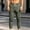 Army Green, variant on Men's Drawstring Waist Corduroy Jogger Pants with Vertical Lines Loose Retro Cut Trousers, Classic Fit for Street Looks Daily Outings Khaki L