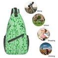 thumbnail image 6 of ZICANCN Crossbody Sling Bags for Women Men,Flowers Green Vines Casual Shoulder Backpacks for Travel Sport Climbing Runners Daypack, 6 of 9