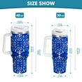 thumbnail image 3 of 40 oz Stainless Steel Tumbler Vacuum Insulated Leak Proof Stainless Steel Coffee Cup Water Bottles Blue Beautiful, 3 of 9