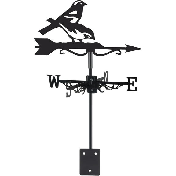 Rooster Metal Weather Vane Wind Direction Indicator Outdoor Weather Vanes Roof Mount Yard Patio Wind Vanes for OutsideYard Farm Garden Patio Decoration