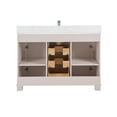 thumbnail image 2 of Legion Furniture WS2516-48-DW 48 in. Dreamy White Finish Solid Wood Sink Vanity, 1 ft. Artificial Stone Top, 2 of 10