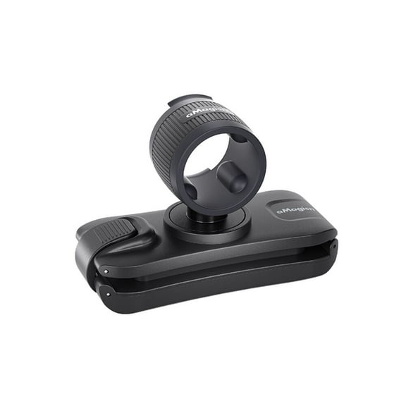 Selfie Stick Holder Backpack Clip Mount for GoPro Hero 13/12, Insta360 & DJI Action Cameras, Hands-Free ABS Silicone Bracket