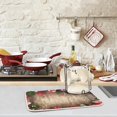 thumbnail image 3 of FREEAMG Christmas Board With Ornament Absorbent Dish Drying Mat Microfiber Kitchen Countertop Table Protector Multipurpose Counter Rack Sink Drainer Pad 16"x18", 3 of 6