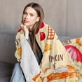 thumbnail image 2 of Fall Blankets and Throws, Fall Pumpkins Throw Blanket 60"x50", Halloween, Christmas, Thanksgiving, Birthday Gifts for Her and Him, Fall Decor for Home, Pumpkin Maple Leaf Autumn Harvest Farmhouse, 2 of 6