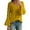 Yellow, variant on EDFBUYKRS Blouses Button-Down Shirts for Women Long Sleeve Plus Size Solid Pocket Loose Blouse Casual Button Shirt Top Xxl