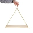 thumbnail image 4 of Decorative Wall Hanging Shelf Distressed Wood Jute Rope Floating Shelves, 4 of 8