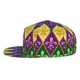 thumbnail image 3 of Bingfone Baseball Cap,Snapback Trucker Hat for Men & Women with Adjustable-Mardi Gras4, 3 of 9
