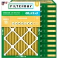 thumbnail image 1 of Filterbuy 20x25x2 MERV 11 (MPR 1200) Allergen Defense, Pleated HVAC AC Furnace Air Filters (12-Pack), 1 of 8