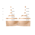 thumbnail image 3 of Lumistal Push Up Bra Jelly Bras Wireless Push Up Bra V Neck Seamless Full Coverage Bralette No Underwire Comfy Thin Breathable Everyday Bra Sports Bras for Women XL, 3 of 5