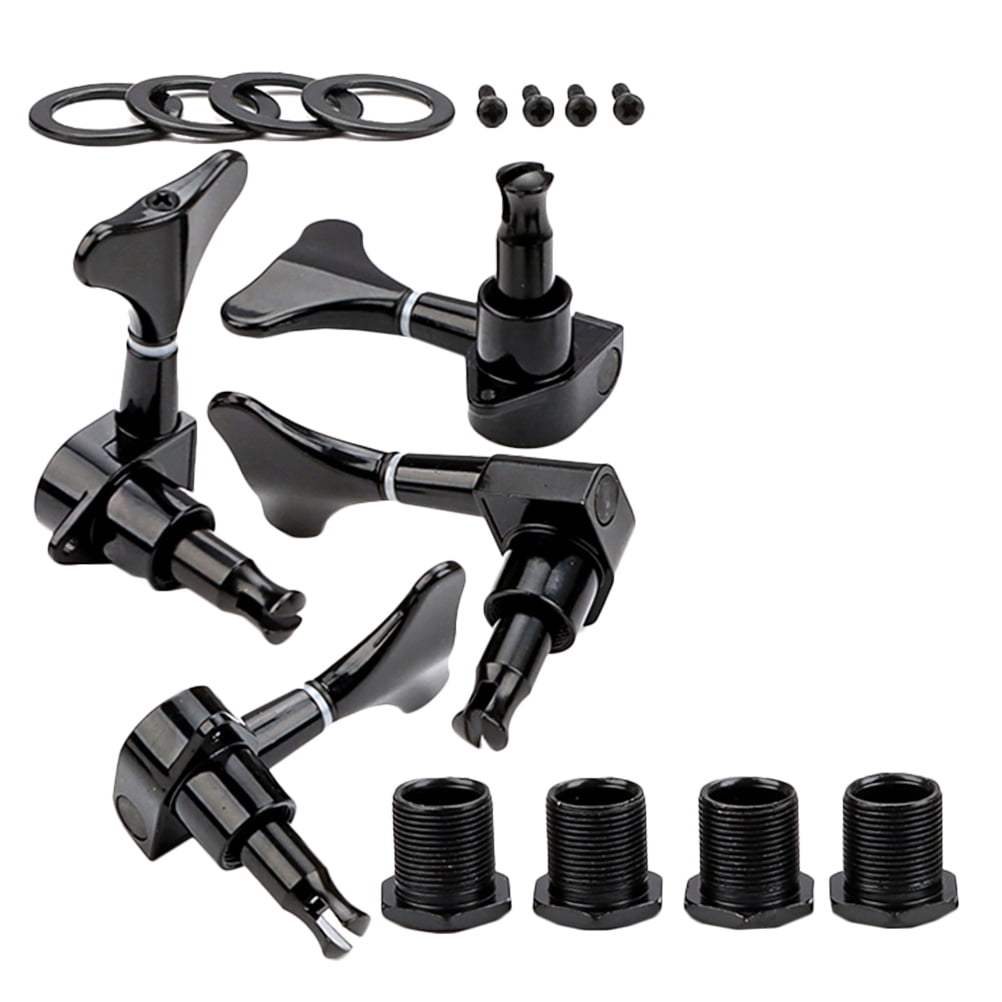 WHAMVOX  4 Sets Bass String Replacement Pegs Tuning Musical Instruments Black