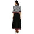 thumbnail image 4 of Bimba Womens Asymmetrical Kurta Long Kurti Mandarin Collar Chic Fashion Dress, 4 of 8