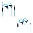thumbnail image 3 of Sidaley Auriculares estéreo con gancho para la oreja de 3,5 mm, auriculares deportivos para correr, auriculares bajos con micrófono para Azul 2piezas, 3 of 6