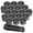 Black, variant on WAXIAYUZ 20pcs Car Lug Nut Bolt Screw Cover Auto Car Hub Screw Dust Protection Caps 17mm