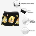 thumbnail image 3 of Kdxio Men's Boxer Briefs with Bee Happy Sunflower Gnomes Print - Comfortable and Breathable Underwear for Everyday Wear, 3 of 5