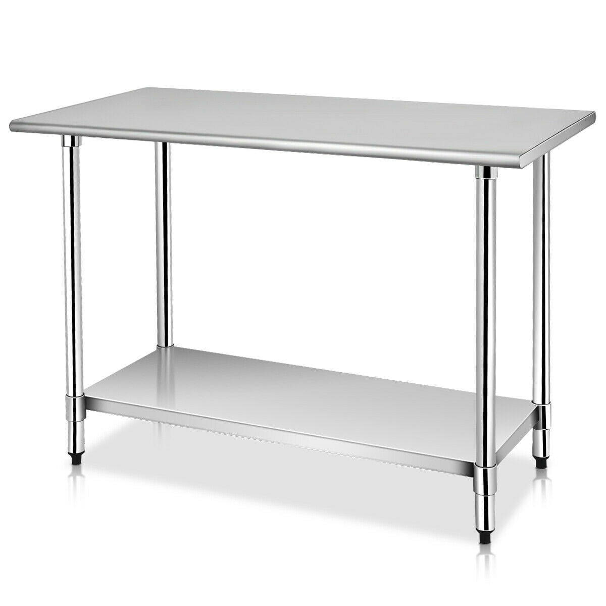 NSF Certified Fenix Sol Commercial Kitchen Stainless Steel Double Overshelf for Work Tables 18 W x 72L x 31H 