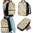 thumbnail image 7 of KUIFORTI Lunch Bag Ice Packs Printed Pencil Bag Handbag Purse Backpack Shoulder Bag with Adjustable Strap, Floral Musical Note, 7 of 7