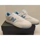 thumbnail image 2 of New Balance BB80 Lifestyle White Blue Leather: Men Size 9.5D New with Box, 2 of 6