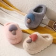thumbnail image 4 of Zapatillas de algodón con forma de setas para mujer, suela gruesa, otoño e invierno, parejas, zapatillas de algodón antideslizantes para interiores, zapatillas peludas de dibujos animados para el hoga, 4 of 5