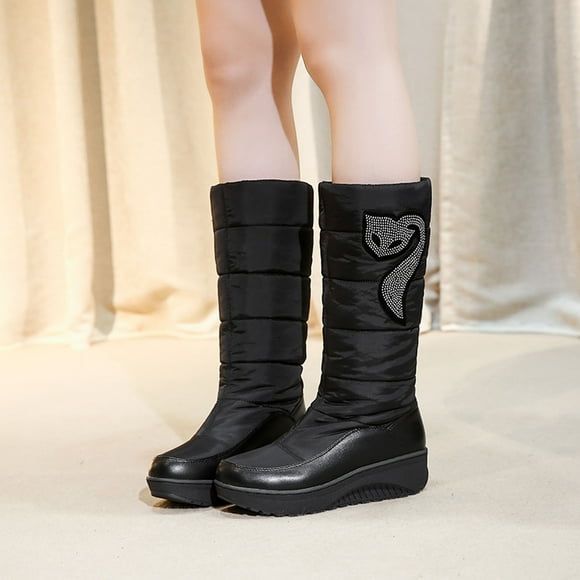 EGNMCR Women's Winter Snow Boots, Winter Boots for Women Warm Thick Down Women's High Snow Women Shoes