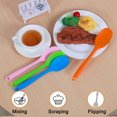 thumbnail image 6 of 4 Pcs Kitchen Cooking Silicone Spatula Heat Resistant Turner Scraper Baking Utensils Orange Blue Pink Green, 6 of 7