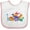 White and Pink, variant on Inktastic Cute Dinosaurs Boys or Girls Baby Bib