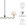 thumbnail image 2 of Wave Pendant Light in Black, 2 of 9