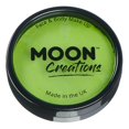 thumbnail image 1 of Moon Creations Pro Face & Body Paint Cake Pots - Verde claro - Maquillaje profesional de pintura facial a base de agua para adultos y niños - 1.26 oz, 1 of 5