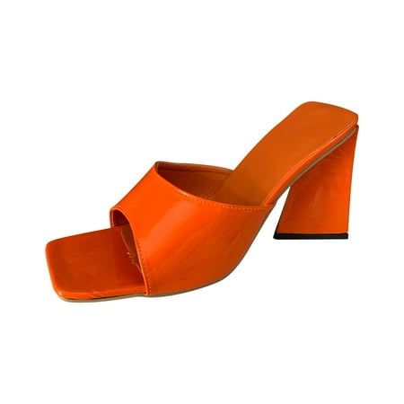 

Cglfd 2021 Square Toe Triangular Heel Thick High Heel Large Size Women S Shoes