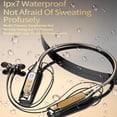 thumbnail image 2 of Wireless Earbuds 5.2 Sport Neckband Headphones Foldable Neck-hanging Wireless Waterproof Gaming Headset With Mic LED Display, 2 of 9