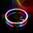 thumbnail image 4 of Opolski Case Fan Mute Adjustable 12cm RGB Lights PC Cooling Fan for Home, 4 of 9