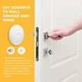 thumbnail image 7 of Ducki Wall Protectors - 2 Pack White - Self Adhesive, Reusable Solution for Stopping Wall Damage & Noise from Doors, Refrigerators & More in Your Home or Office - Durable, Shock Absorbent & Discreet, 7 of 7